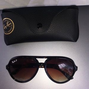 Cat 5000 ray bans tortoise